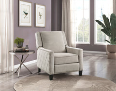 Banks Sand Black Reclining Chair - Ornate Home
