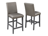 Bankston Gray Counter Height Chair (Set of 2) - Ornate Home