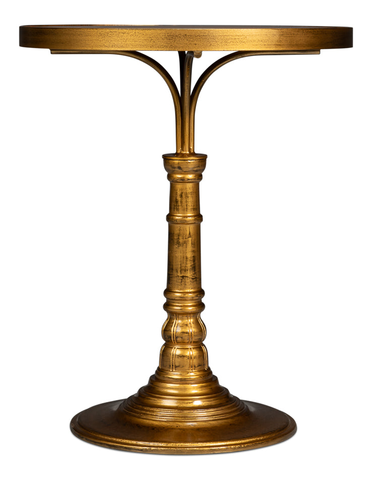 Banner House Gold Side Table - Ornate Home