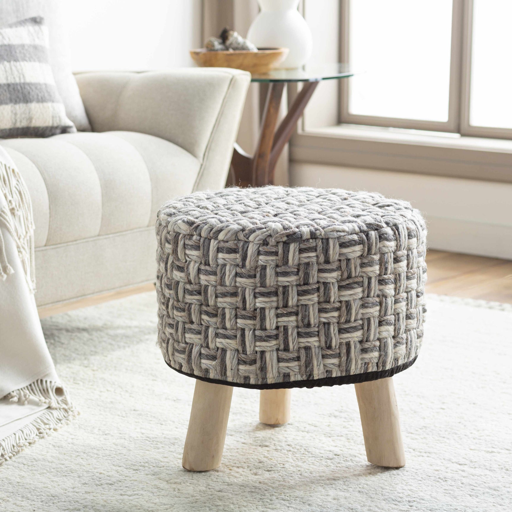 Banos Stool Ottoman - Clearance - Ornate Home