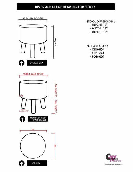 Banos Stool Ottoman - Clearance - Ornate Home