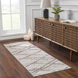 Baqer Bone & Tan Textured Performance Outdoor Rug - Clearance - Ornate Home