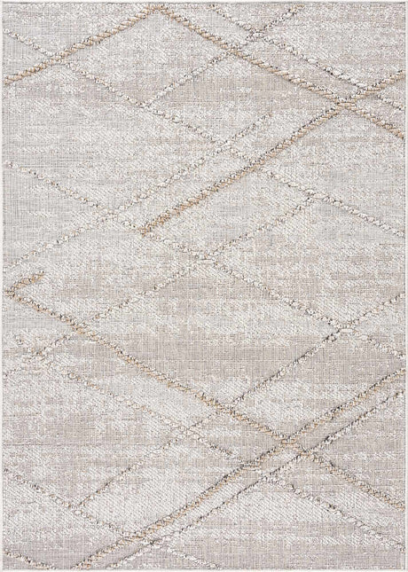Baqer Bone & Tan Textured Performance Rug - Clearance - Ornate Home