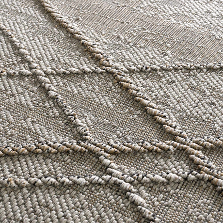 Baqer Bone & Tan Textured Performance Rug - Clearance - Ornate Home