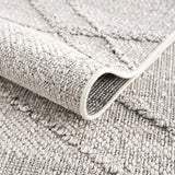 Baqer Bone & Taupe Textured Performance Outdoor Rug - Clearance - Ornate Home