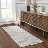 Baqer Bone & Taupe Textured Performance Outdoor Rug - Clearance - Ornate Home