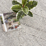 Baqer Bone & Taupe Textured Performance Outdoor Rug - Clearance - Ornate Home