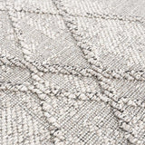Baqer Bone & Taupe Textured Performance Outdoor Rug - Clearance - Ornate Home