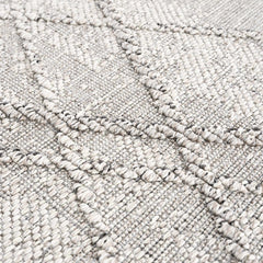 Baqer Bone & Taupe Textured Performance Outdoor Rug - Clearance - Ornate Home