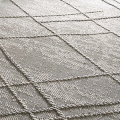 Baqer Bone & Taupe Textured Performance Outdoor Rug - Clearance - Ornate Home