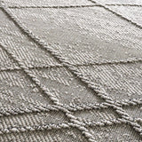 Baqer Bone & Taupe Textured Performance Outdoor Rug - Clearance - Ornate Home