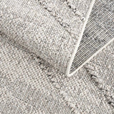 Baqer Bone & Taupe Textured Performance Outdoor Rug - Clearance - Ornate Home