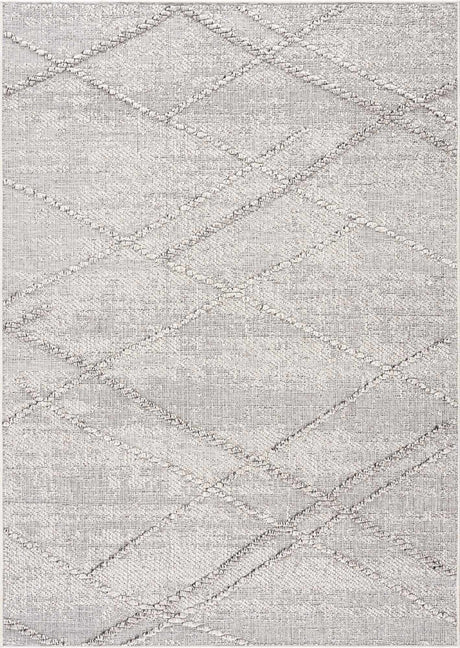 Baqer Bone & Taupe Textured Performance Rug - Clearance - Ornate Home
