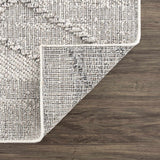 Baqer Bone & Taupe Textured Performance Rug - Clearance - Ornate Home