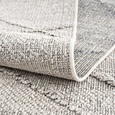 Baqer Bone & Taupe Textured Performance Rug - Clearance - Ornate Home