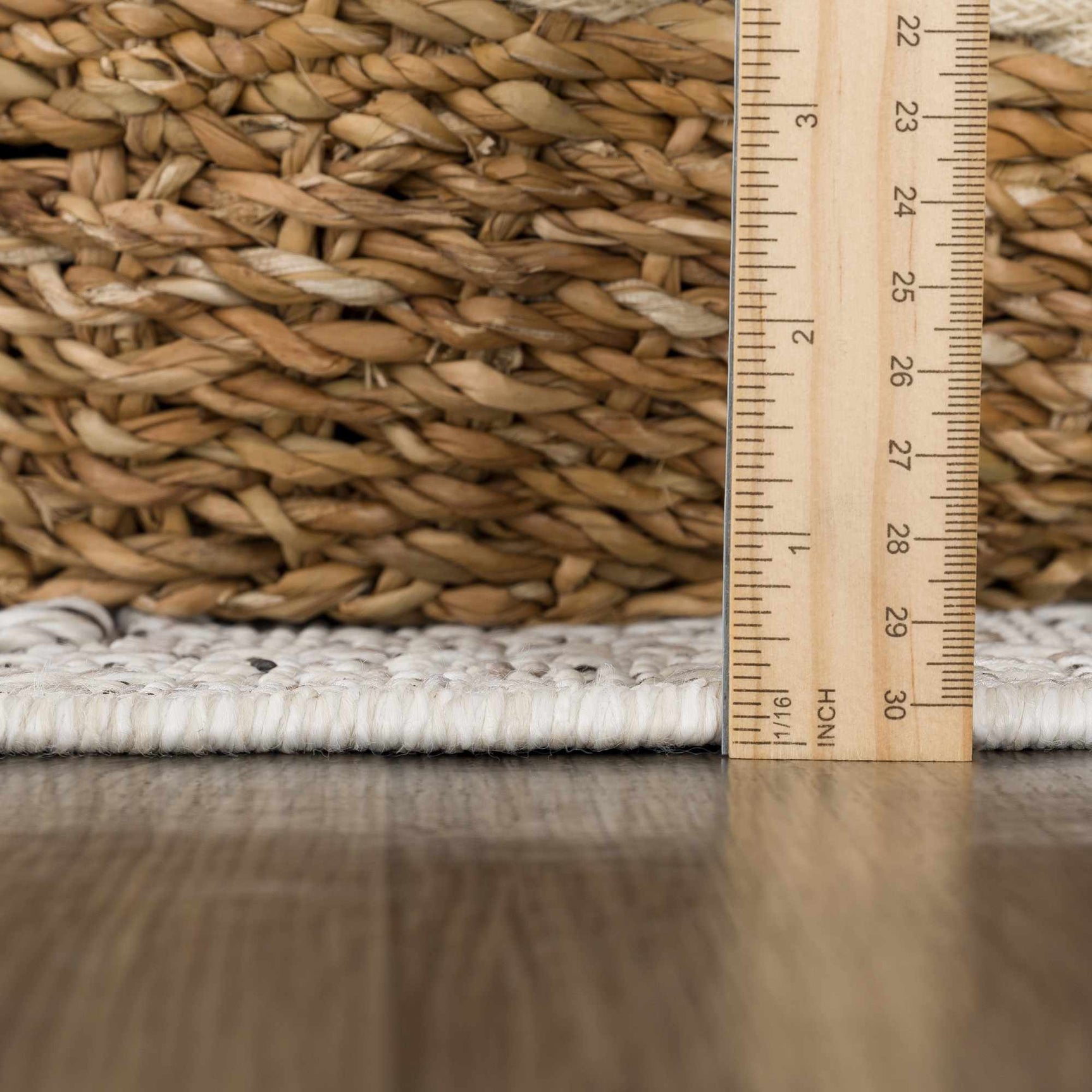 Baqer Bone & Taupe Textured Performance Rug - Clearance - Ornate Home