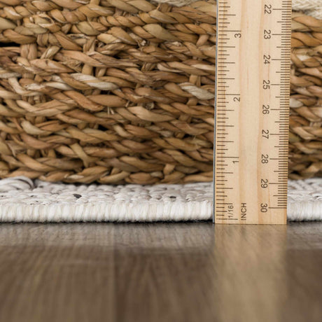 Baqer Bone & Taupe Textured Performance Rug - Clearance - Ornate Home