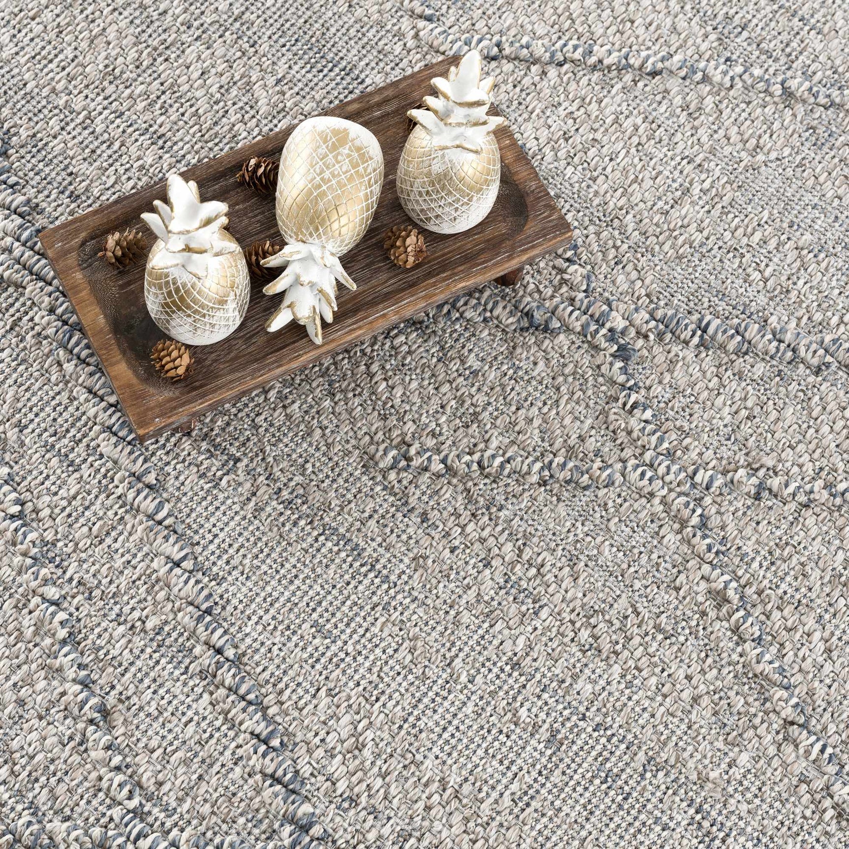 Baqer Taupe & Gray Textured Performance Outdoor Rug - Clearance - Ornate Home
