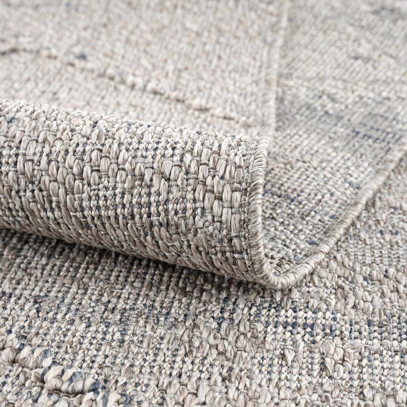 Baqer Taupe & Gray Textured Performance Outdoor Rug - Clearance - Ornate Home
