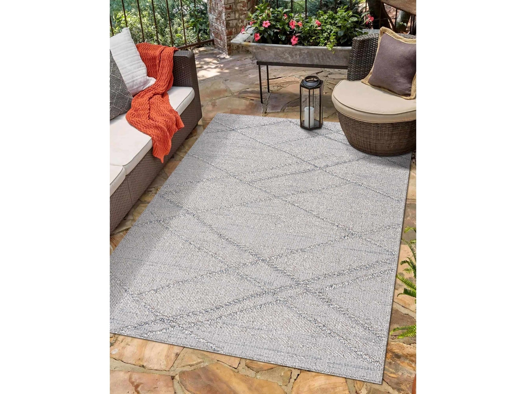 Baqer Taupe & Gray Textured Performance Rug - Clearance - Ornate Home