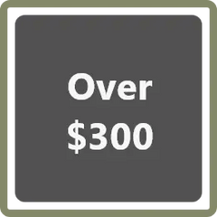 Over $300