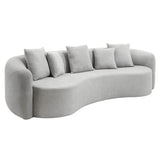 Barasa Gray Oversize Sofa in a Box w/5 Pillows - Ornate Home