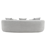 Barasa Gray Oversize Sofa in a Box w/5 Pillows - Ornate Home