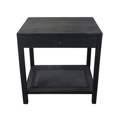Barbados Black Cane End Table - Ornate Home
