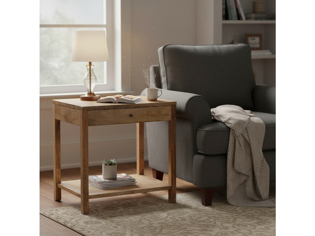 Barbados Brown Side Table - Ornate Home