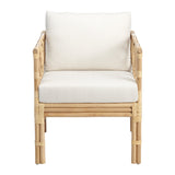 Barbados Tan/White Accent Chair - Ornate Home