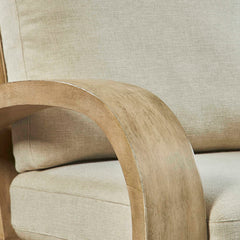 Barbora Woodtone Wooden Accent Chair - Ornate Home