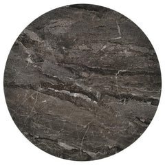 Barcelo Grey Round Faux Marble Top Metal Side Table - Ornate Home
