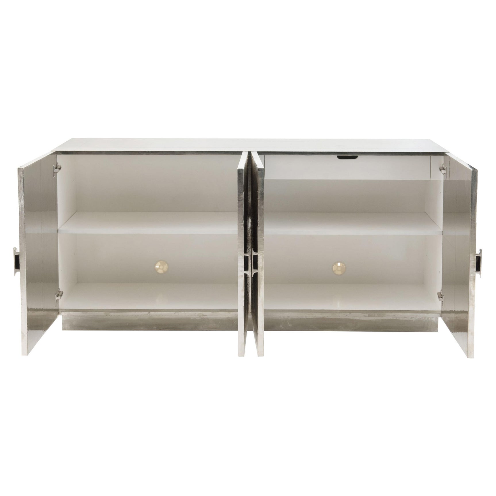 Barcelona German Silver Entertainment Credenza - Ornate Home