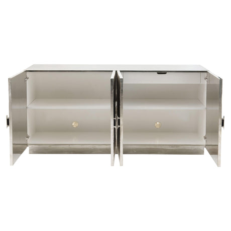 Barcelona German Silver Entertainment Credenza - Ornate Home