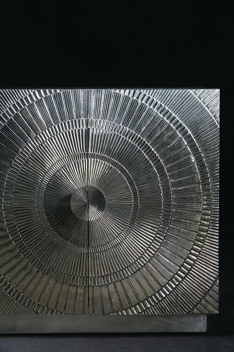 Barcelona German Silver Entertainment Credenza - Ornate Home