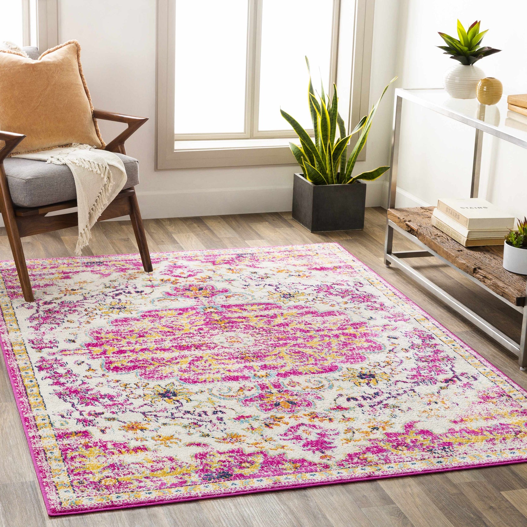 Barceloneta Magenta Area Rug - Clearance - Ornate Home