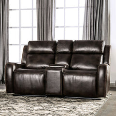 Barclay Dark Brown Power Loveseat - Ornate Home