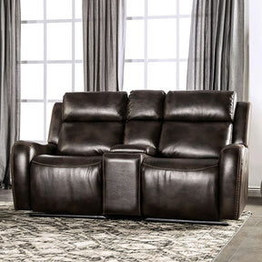 Barclay Dark Brown Power Loveseat - Ornate Home