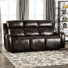 Barclay Dark Brown Power Sofa - Ornate Home