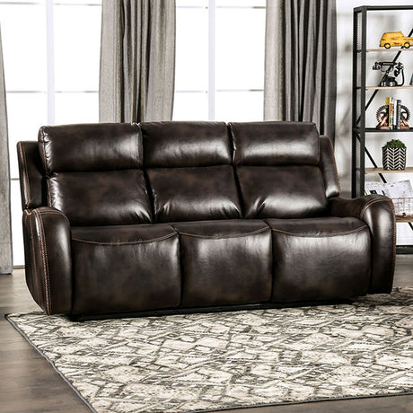 Barclay Dark Brown Power Sofa - Ornate Home