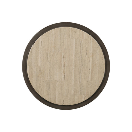 Barclay White/Antique Pewter Side Table - Ornate Home