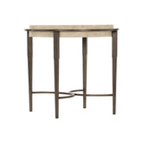 Barclay White/Antique Pewter Side Table - Ornate Home