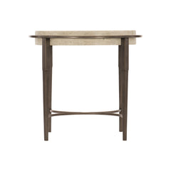 Barclay White/Antique Pewter Side Table - Ornate Home