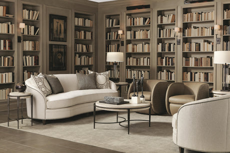 Barclay White/Antique Pewter Side Table - Ornate Home