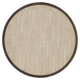 Barclay White Travertine/Antique Pewter Cocktail Table - Ornate Home