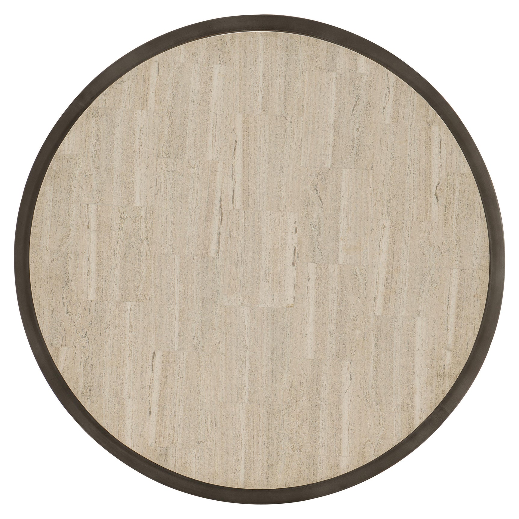 Barclay White Travertine/Antique Pewter Cocktail Table - Ornate Home