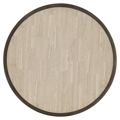 Barclay White Travertine/Antique Pewter Cocktail Table - Ornate Home