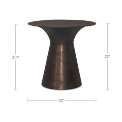 Bardo Deep Bronze Outdoor Side Table - Ornate Home