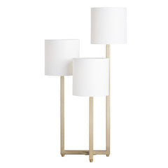 Bardot Brass Triple Arm Lamp - Ornate Home