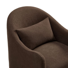 Bardot Cocoa Slipcovered Linen Blend Accent Chair - Ornate Home
